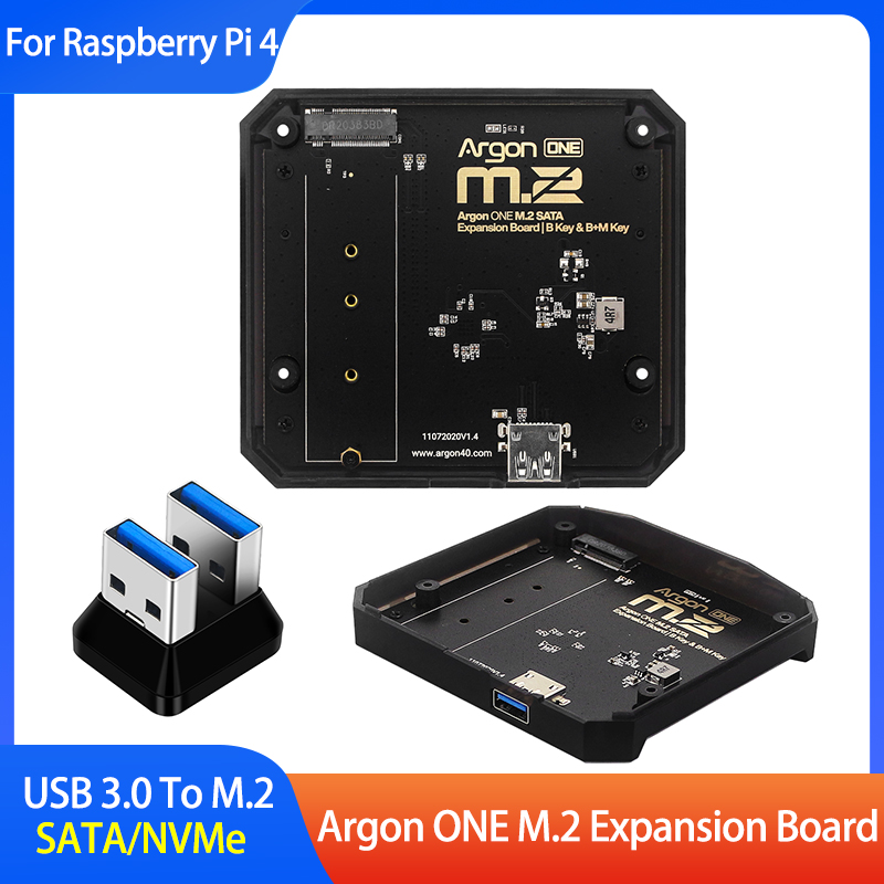 Argon One V3 M.2 Nvme Case - Placa de expansión Argon ONE M.2,