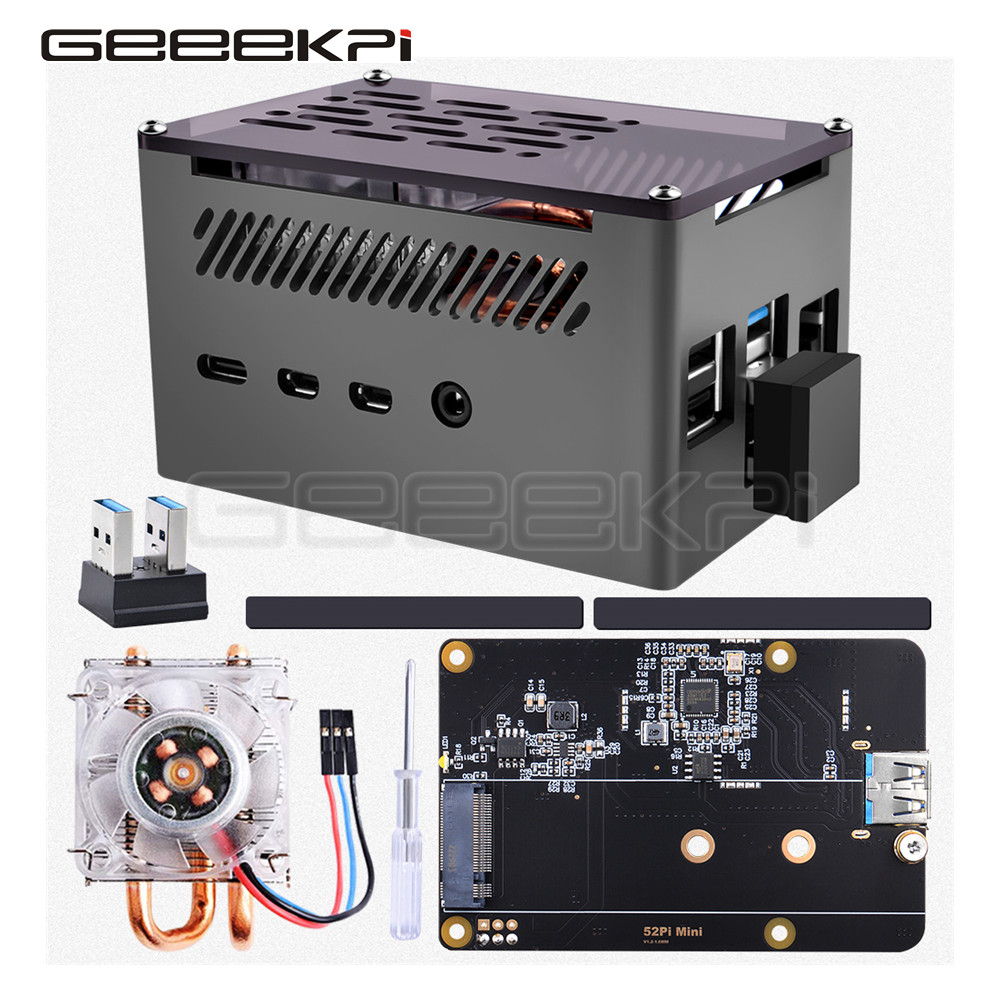 Argon One V3 M.2 Nvme Case - GeeekPi Caja de ladrillo de aluminio