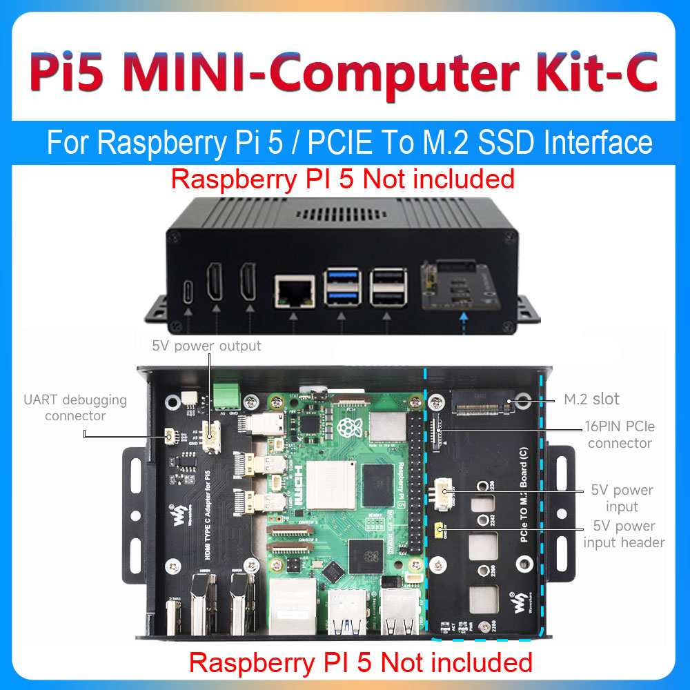 Raspberry Pi 5 Box Case Kit-C  - Argon One V3 M.2 Nvme Case reseña y precio
